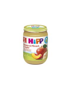 HiPP Früchte - Banane und Pfirsich in Apfel