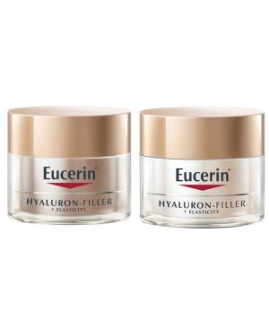 Eucerin® Hyaluron-Filler + Elasticity Tagespflege und Nachtpflege