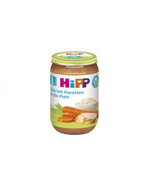 HiPP Menüs ab 8.Monat - Reis mit Karotten und Bio-Pute