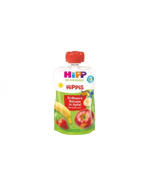 HiPP Bio HiPPiS im Quteschbeutel Erdbeere-Banane in Apfel