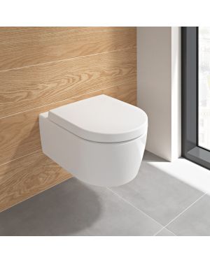 Villeroy & Boch Embrace Combi-Pack Wand-Tiefspül-WC, mit DirectFlush, mit WC-Sitz